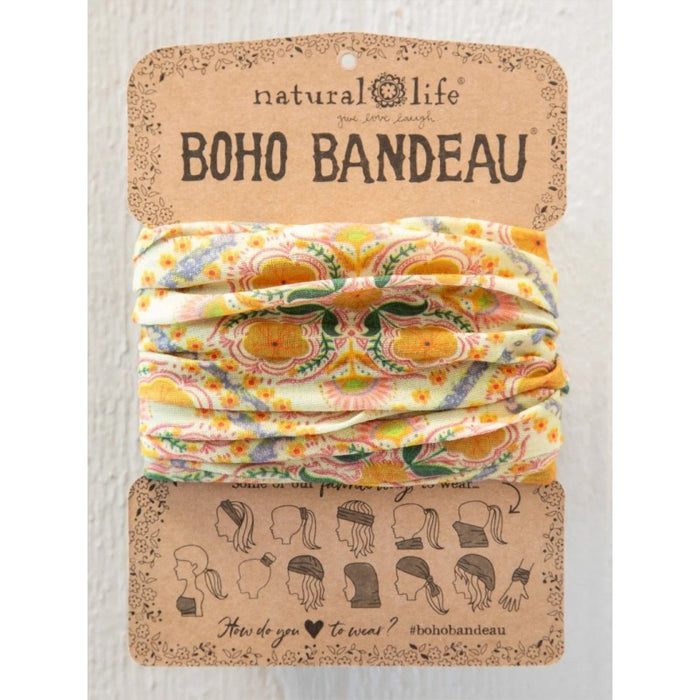 Boho Bandeau - Diamond Block Cream