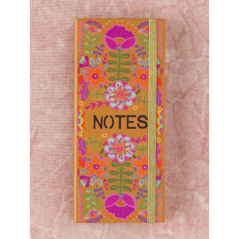 Sticky Note Book - Mustard Folk Flower