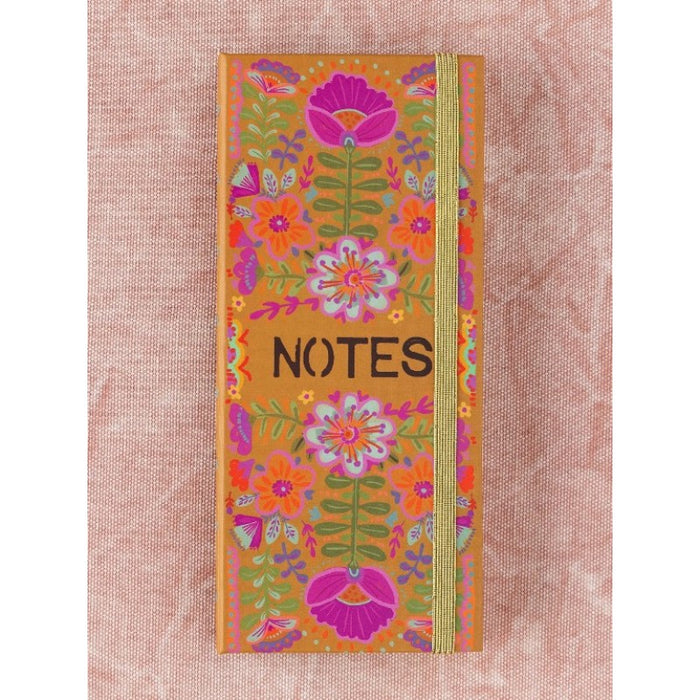 Sticky Note Book - Mustard Folk Flower