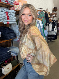 Bloom Top - Vintage Print