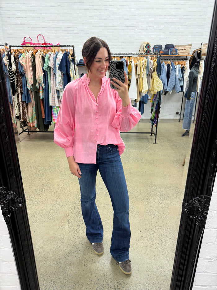 Ledger Top - Pink