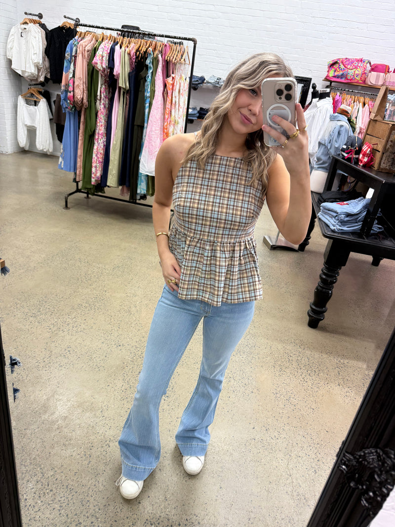 Baylor Top - Check Print