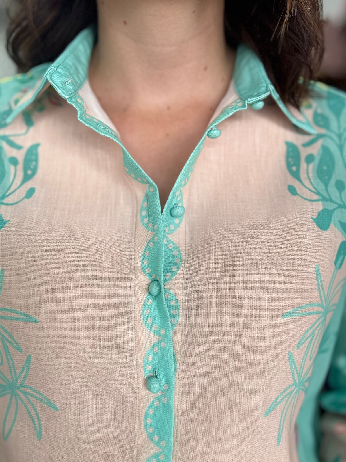 Sky Top - Pastel Pink & Aqua