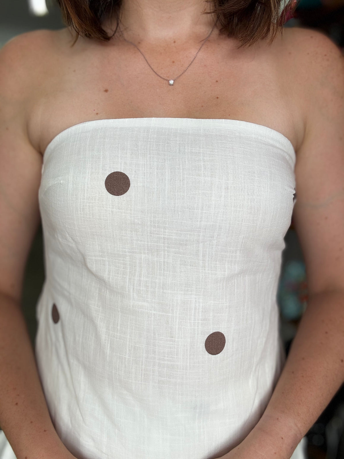 Billy Set - White & Brown Polkadot