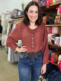 Lilith Top - Burgundy
