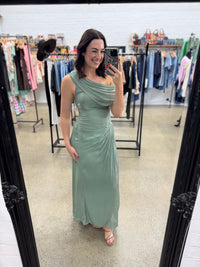 Iridessa Maxi Dress - Shimmer Sage