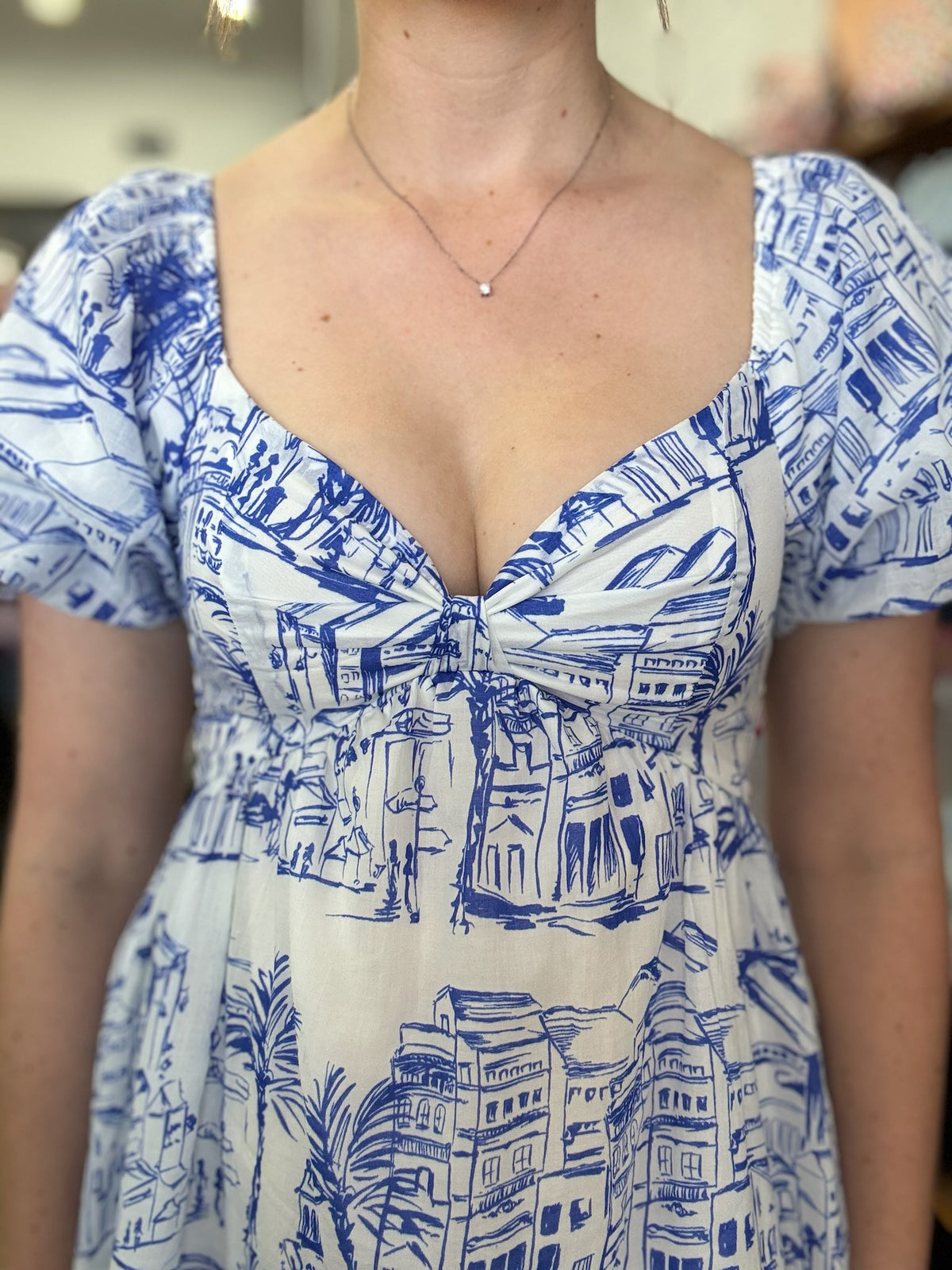 Freya Dress - Coastal Blue