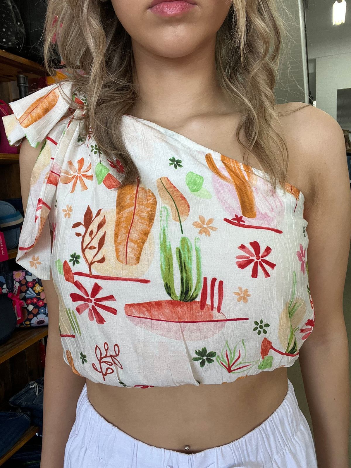 Monica Top - Abstract Floral