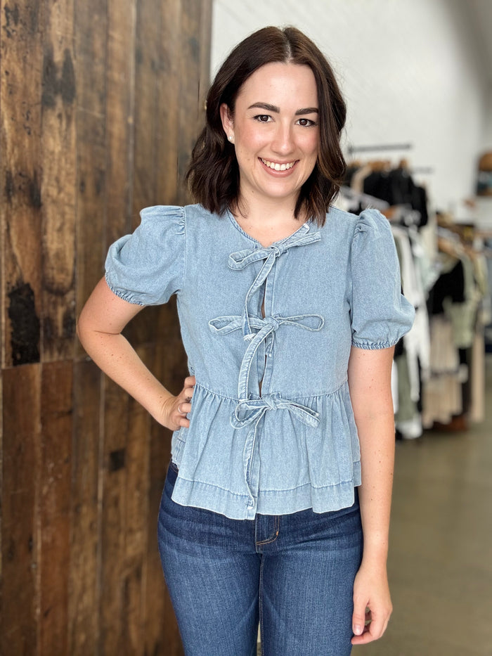 Cindy Top - Light Denim