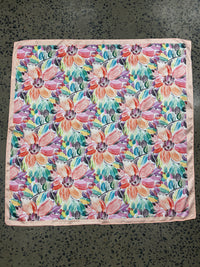Western Wild Rag - Floral (Peach Orange)