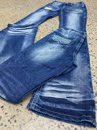 Cowgirl Tuff Jeans - Turquoise Boot Stitch