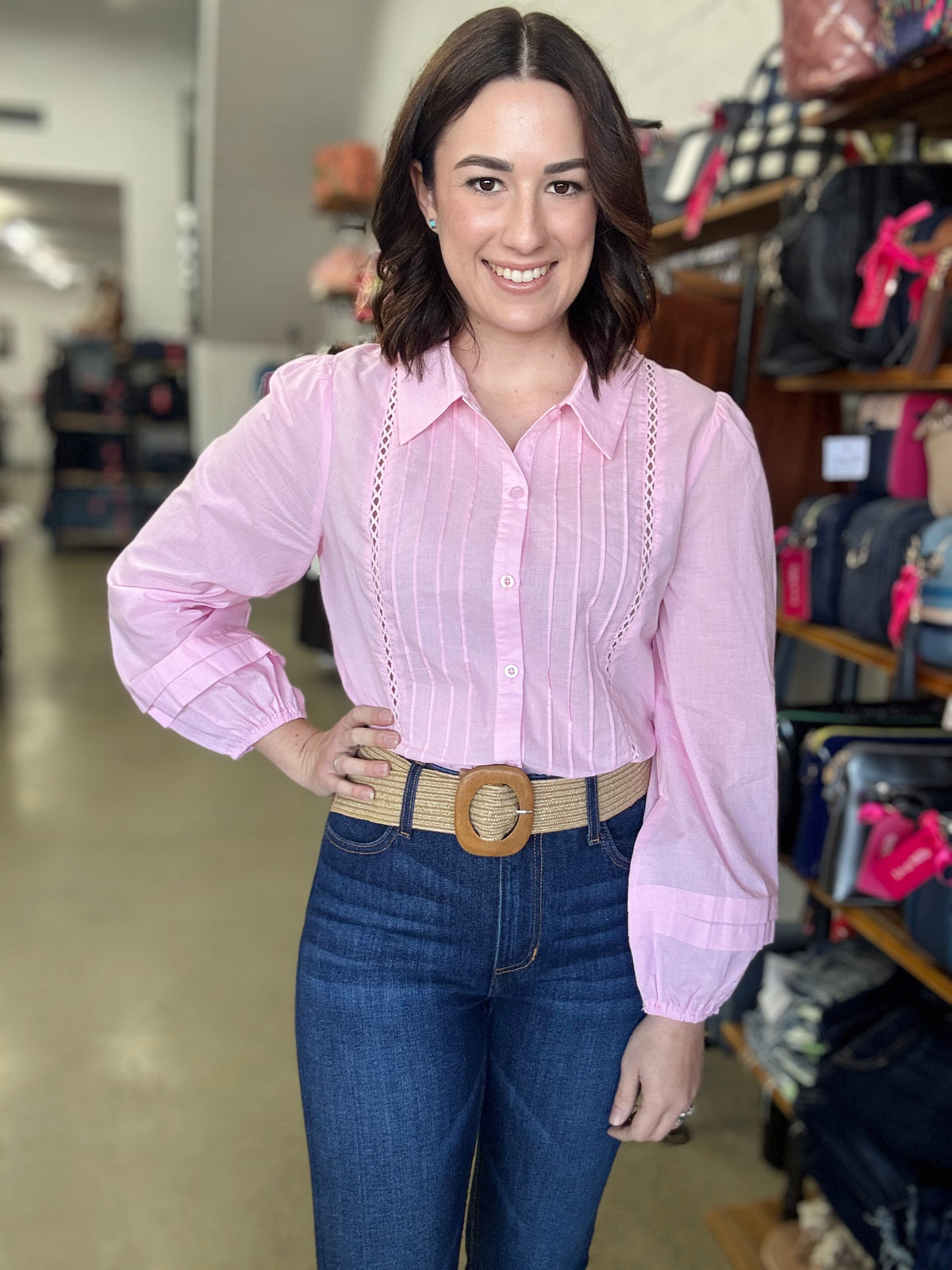 Peony Top - Light Pink