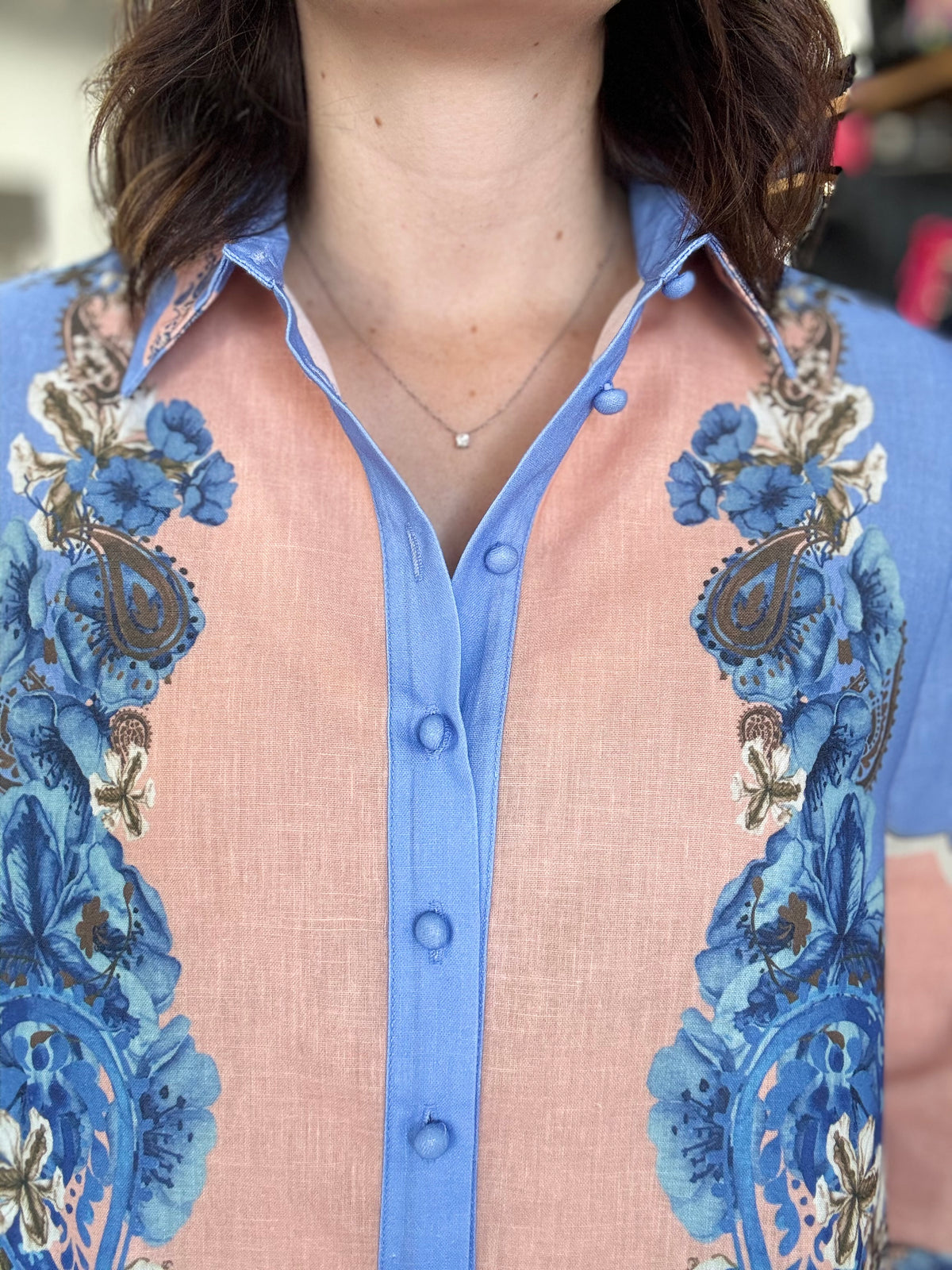 Mabel Top - Willow Blue