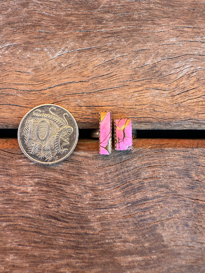 Sofie Adjustable Ring - Pink Dahlia