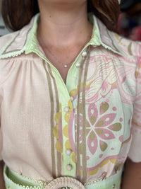 Amalfi Maxi Dress - Pink Paisley