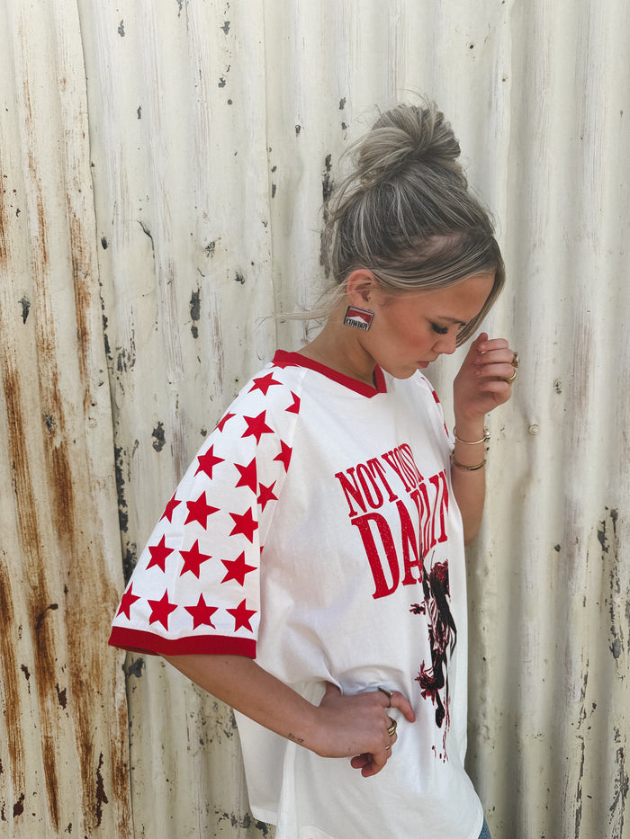 Not Your Darlin' Oversized Tee - White