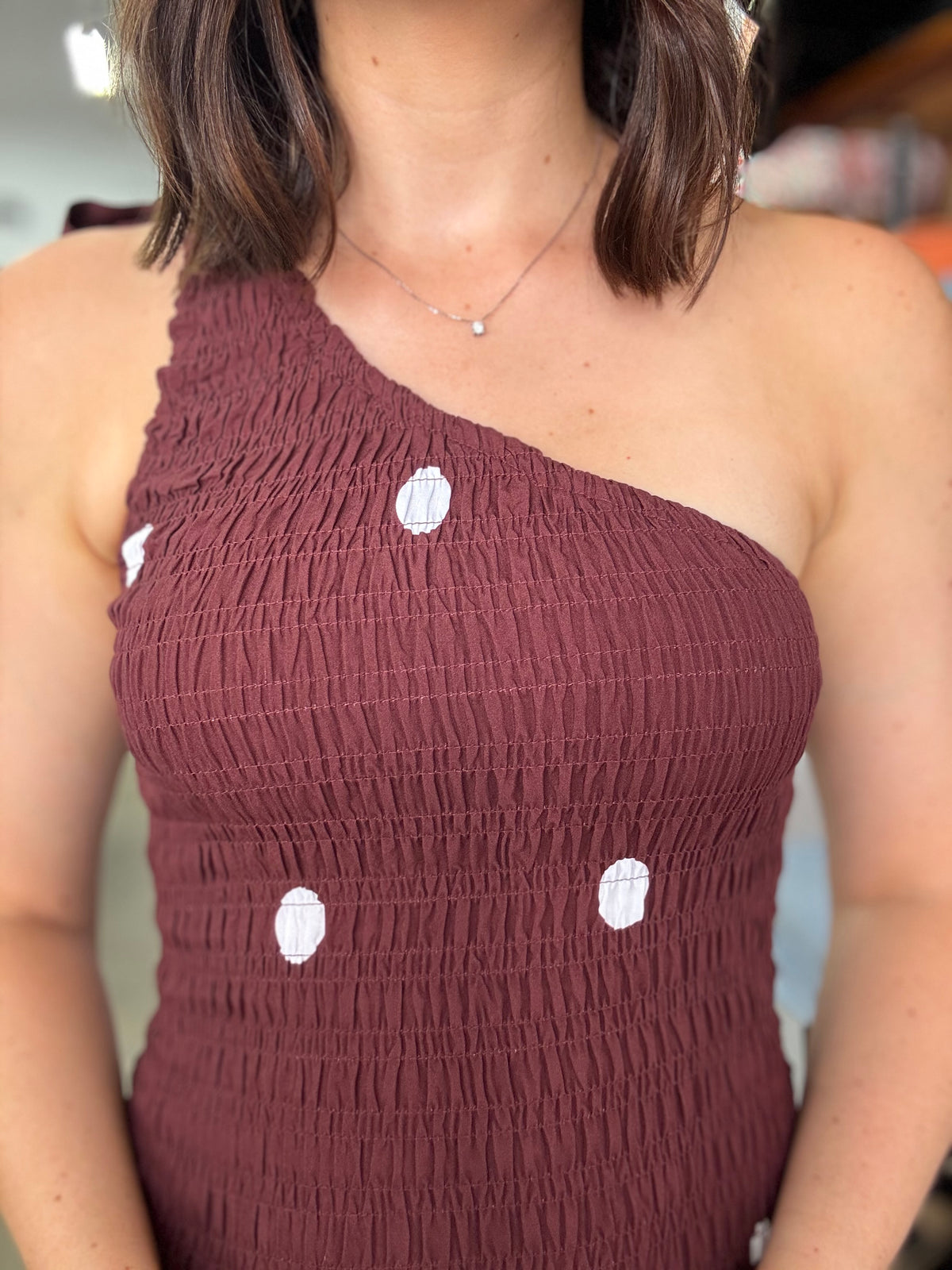 Ronnie Maxi Dress - Berry Wine Polka Dot