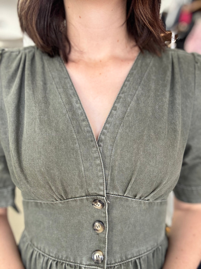 Everleigh Dress - Sage