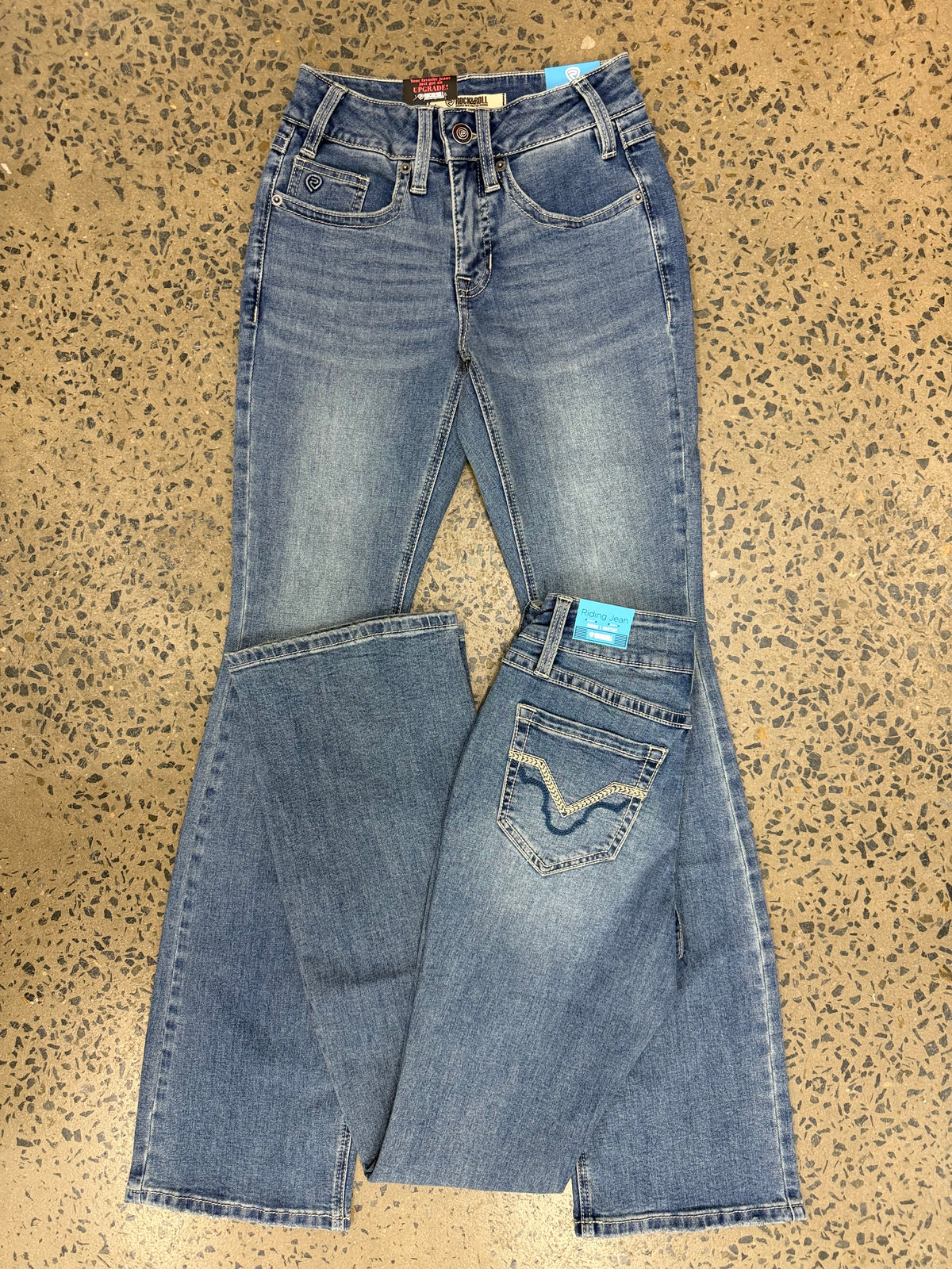 Rock & Roll Cowgirl Jeans - BW4RD08486 - Mid Rise Riding Fit