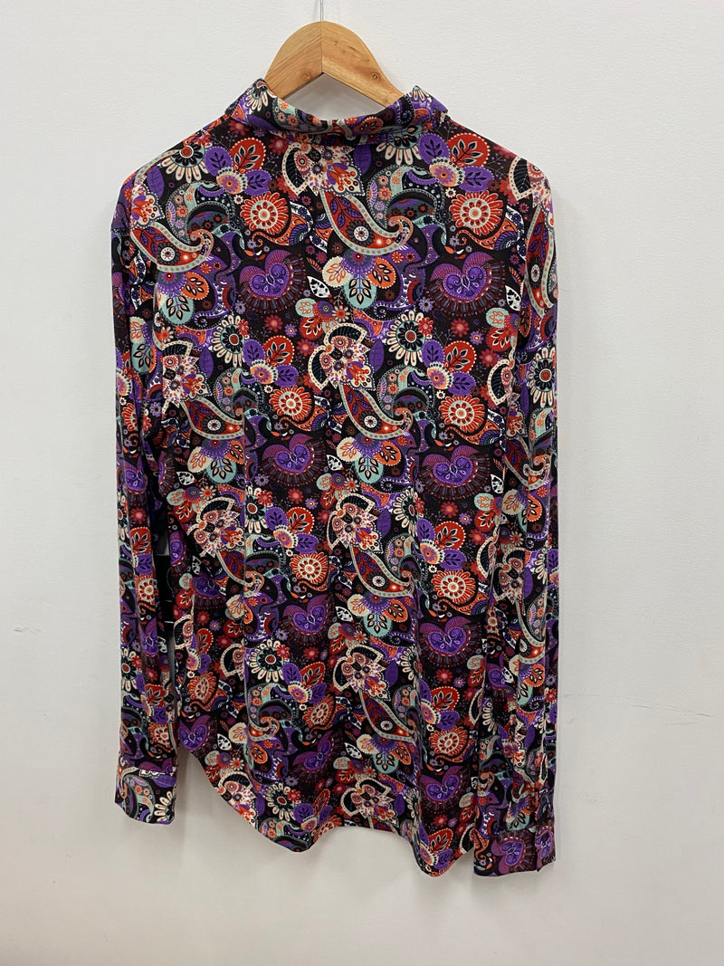 Cowgirl Tuff Pullover Arena Shirt - Multi Colour Paisley