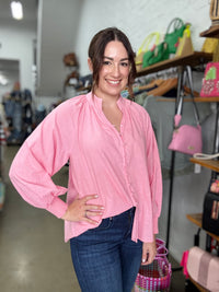 Ledger Top - Pink