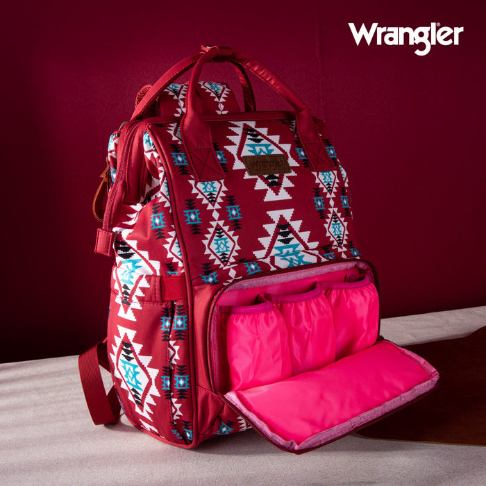 Wrangler Allover Aztec Dual Sided Backpack (WG2204-9110BDY)