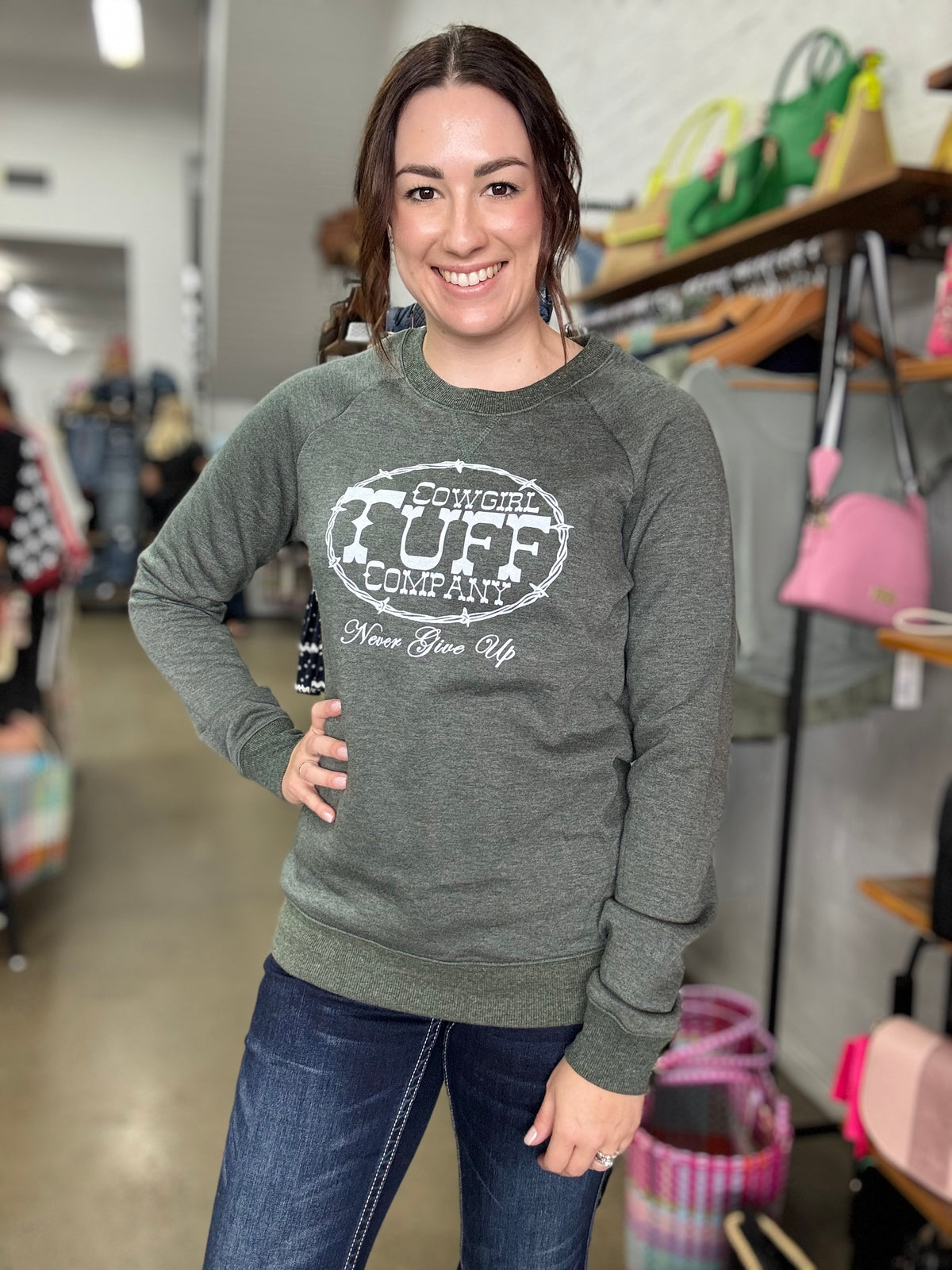 Cowgirl Tuff Logo Pullover