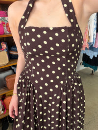 Kayda Maxi Dress  - Chocolate & Butter Yellow