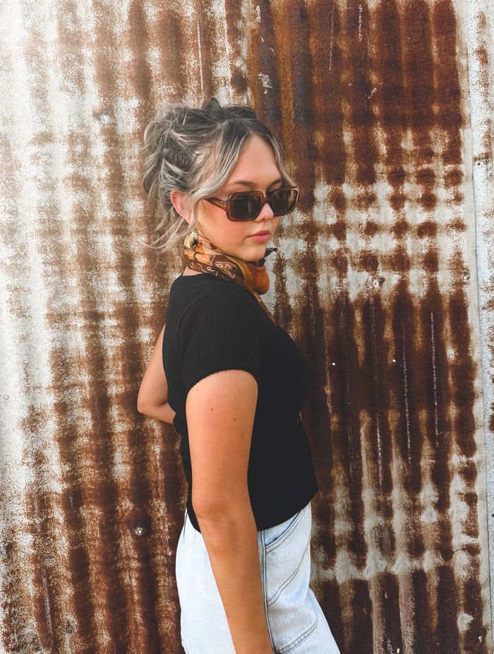 Bailey Knit Top - Black