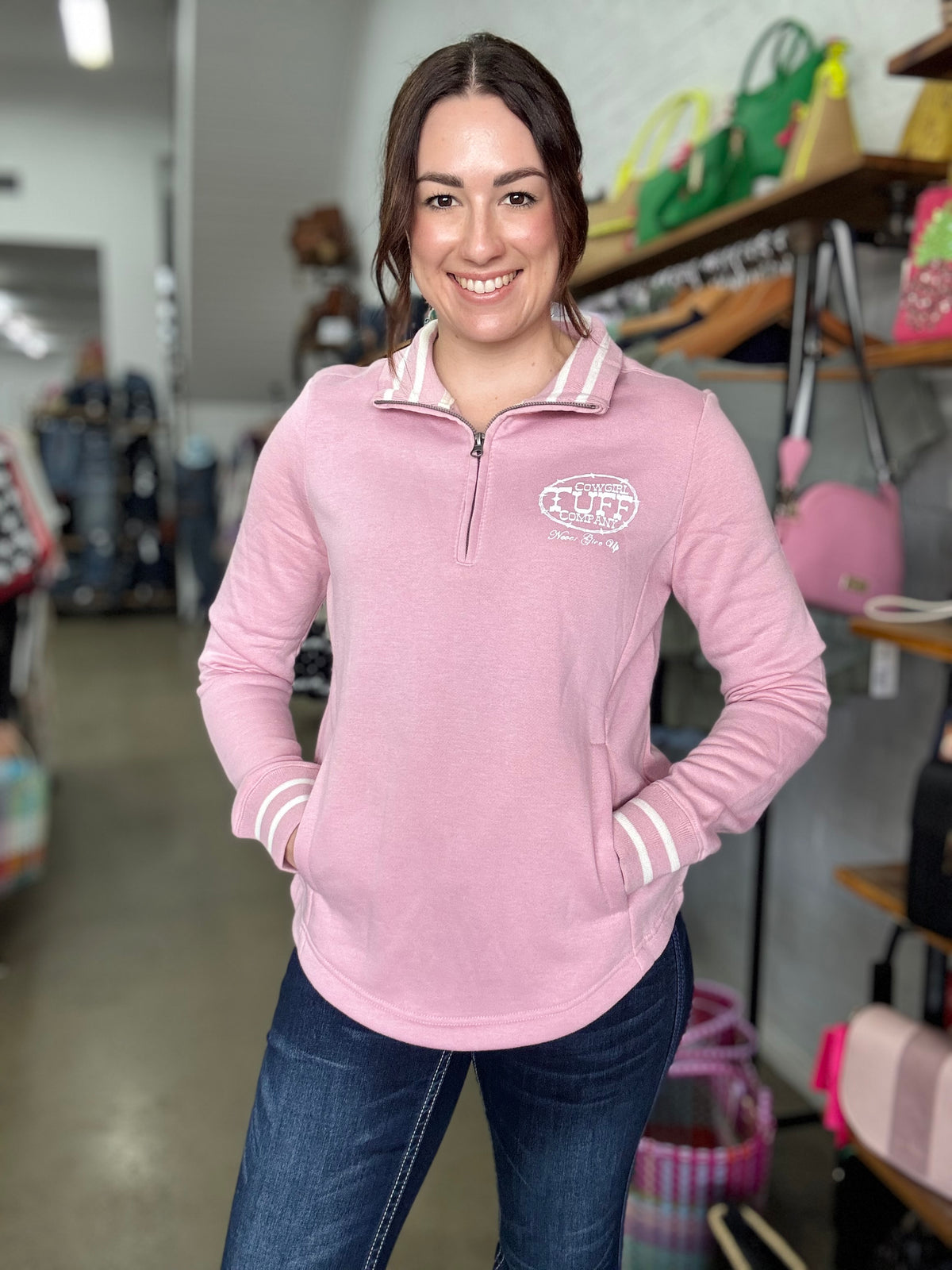 Cowgirl Tuff Jumper - Pink/White Print