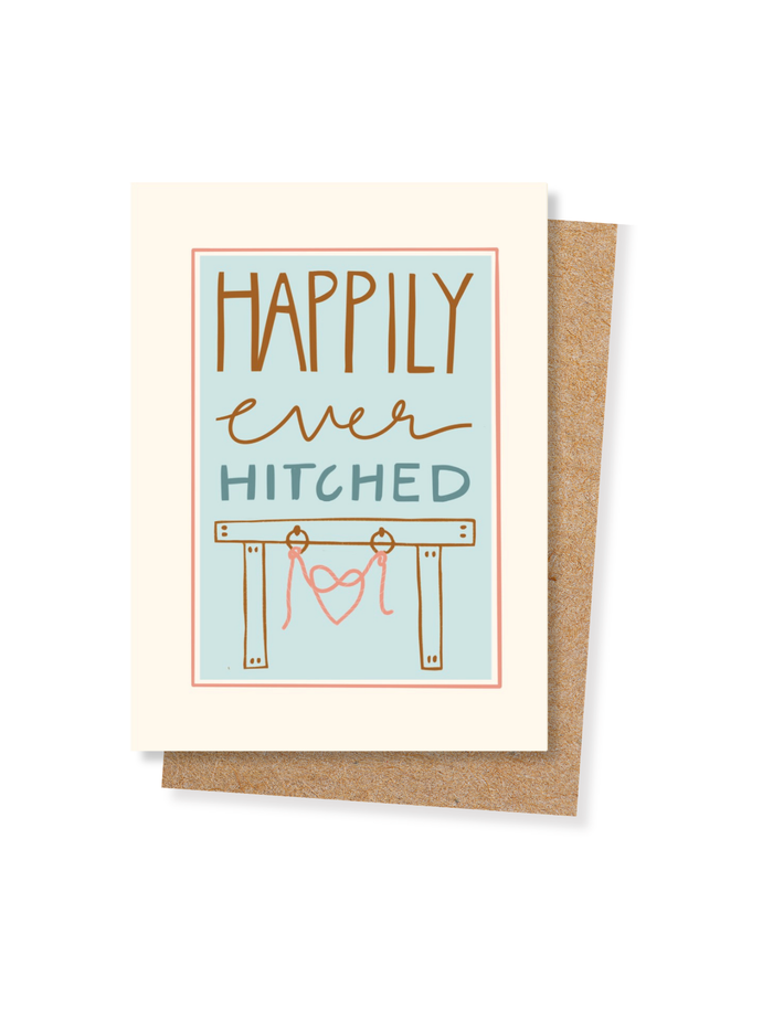 Wedding Card - Happily Ever Hitched
