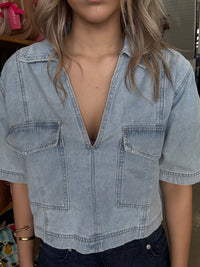 Winslow Top - Light Denim