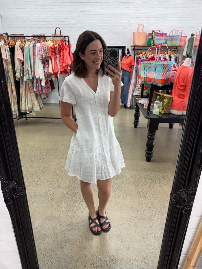 Everly Dress - White