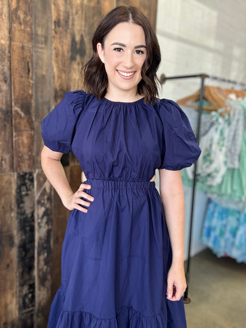 Ruth Dress Navy - Main Image