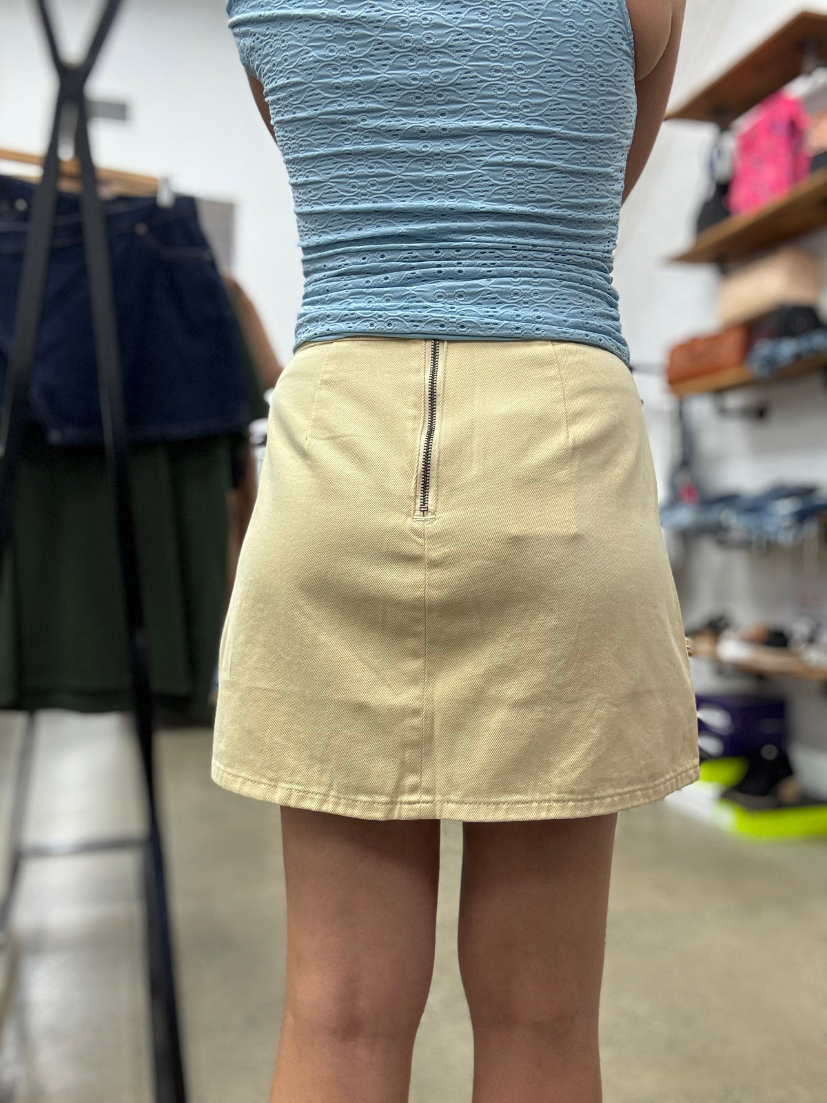 Becca Mini Skirt - Butter