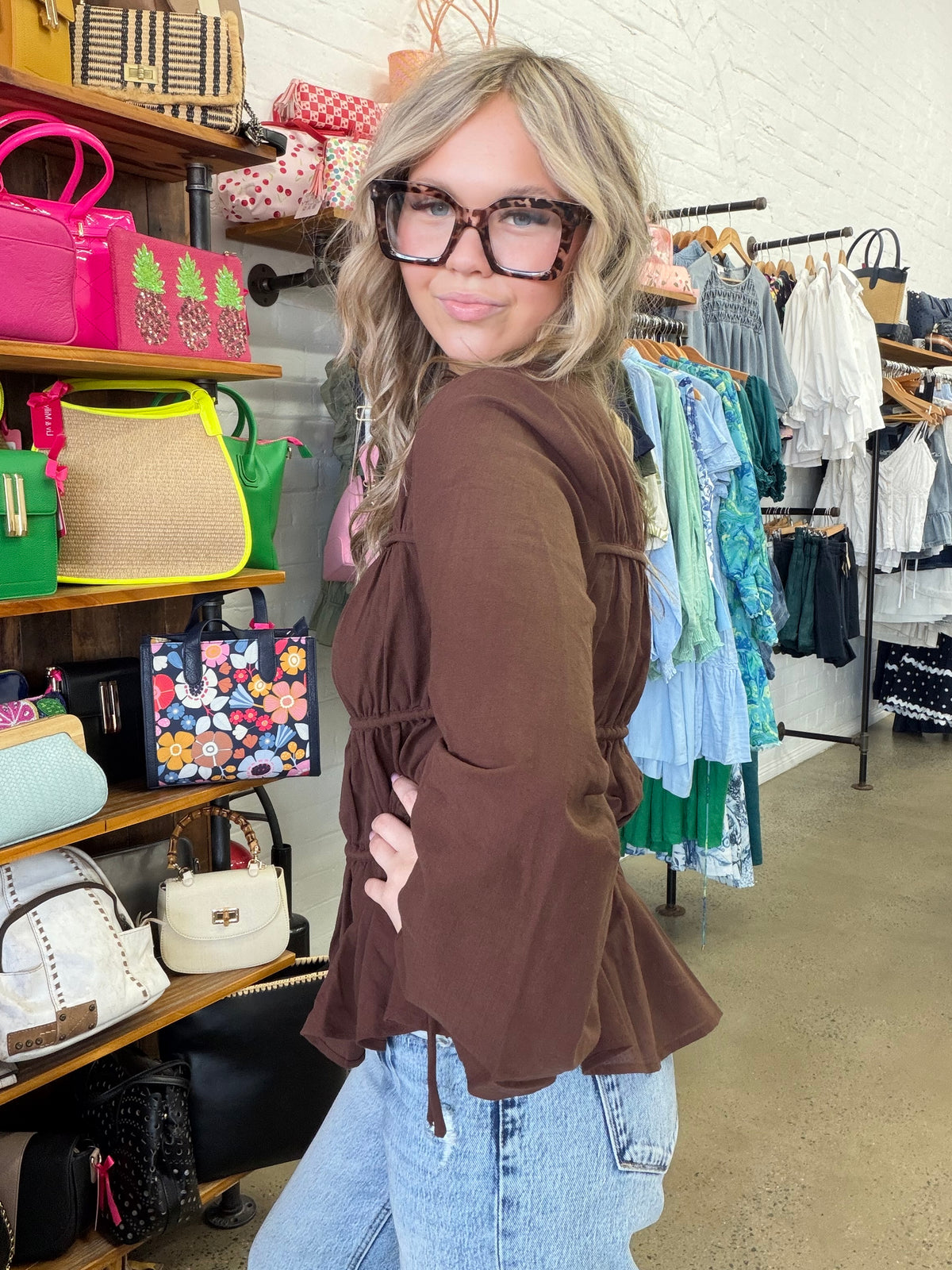 Lou Lou Top - Brown