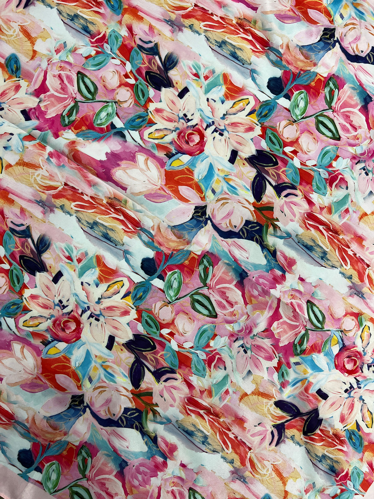Floral Rag Western Wild Rag - Floral (Pink) – Katie B
