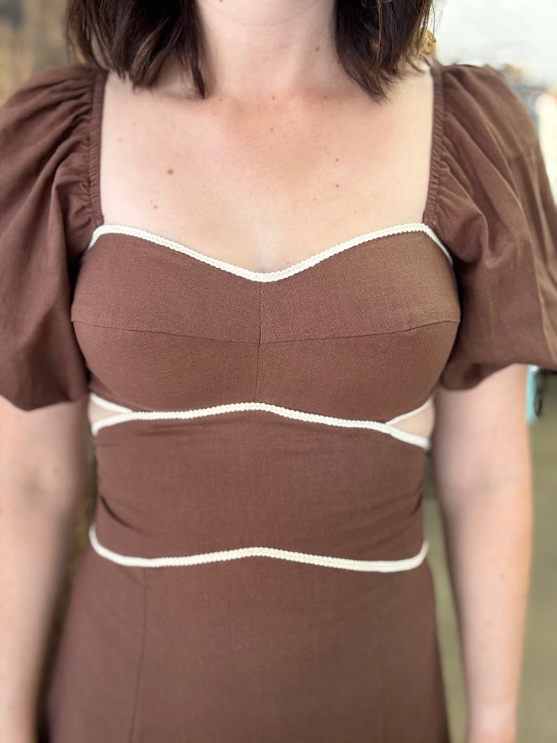 Gwen Dress - Coffee