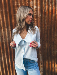 LJC Blair Top - Pale Blue