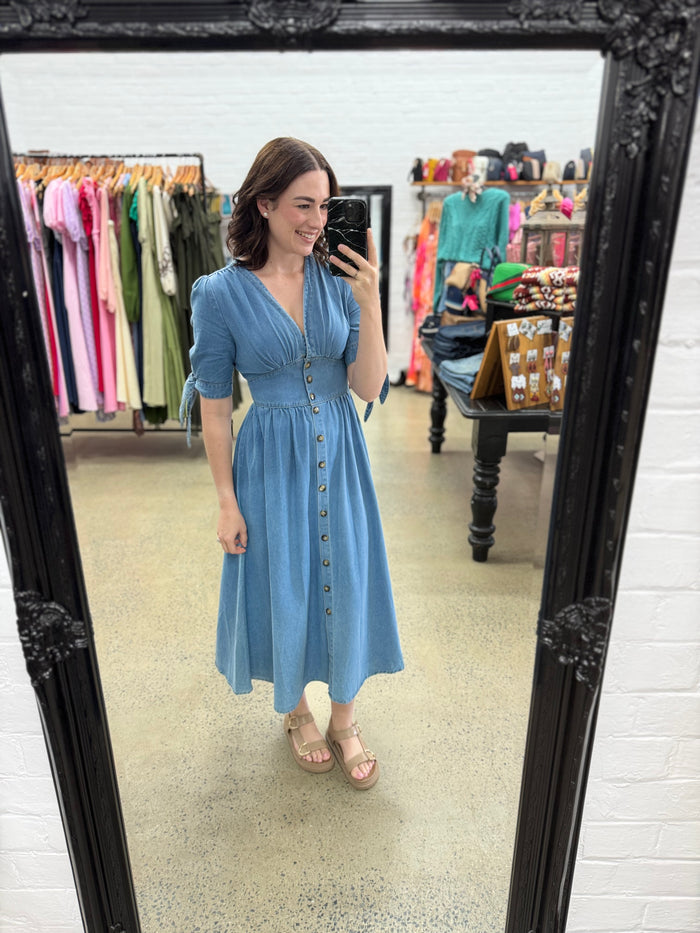 Everleigh Dress - Denim