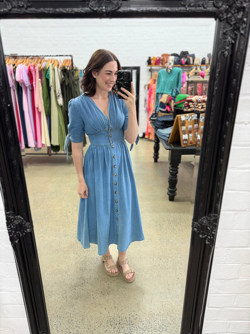 Everleigh Dress - Denim
