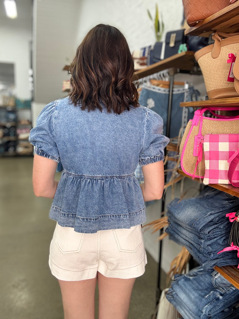 Amalie Top - Denim