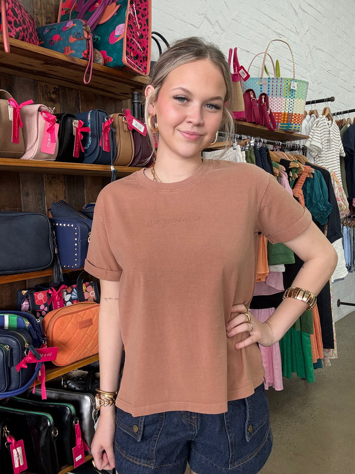 AAE Washed Tee - Cinnamon