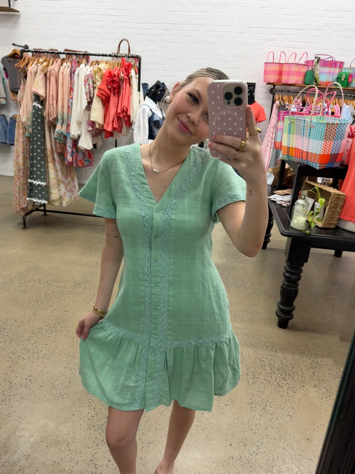Everly Dress - Green