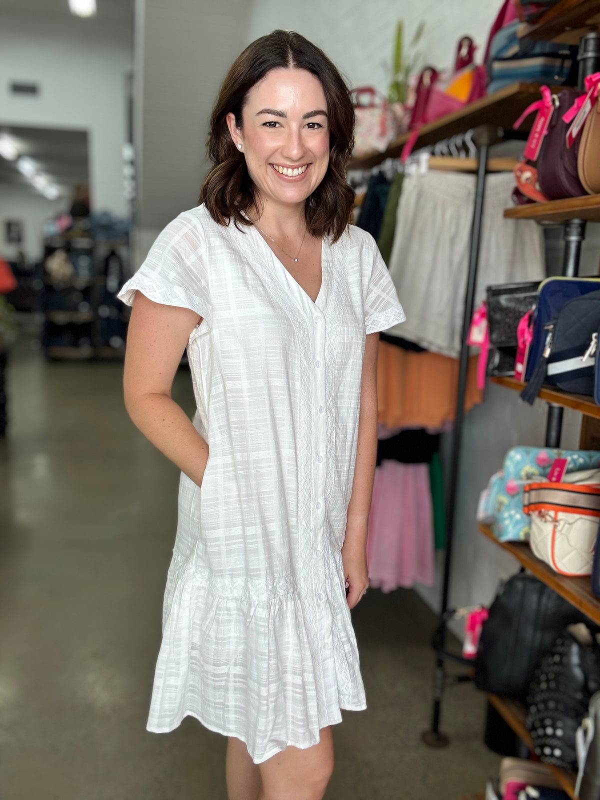 Everly Dress - White