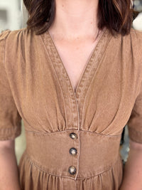Everleigh Dress - Caramel