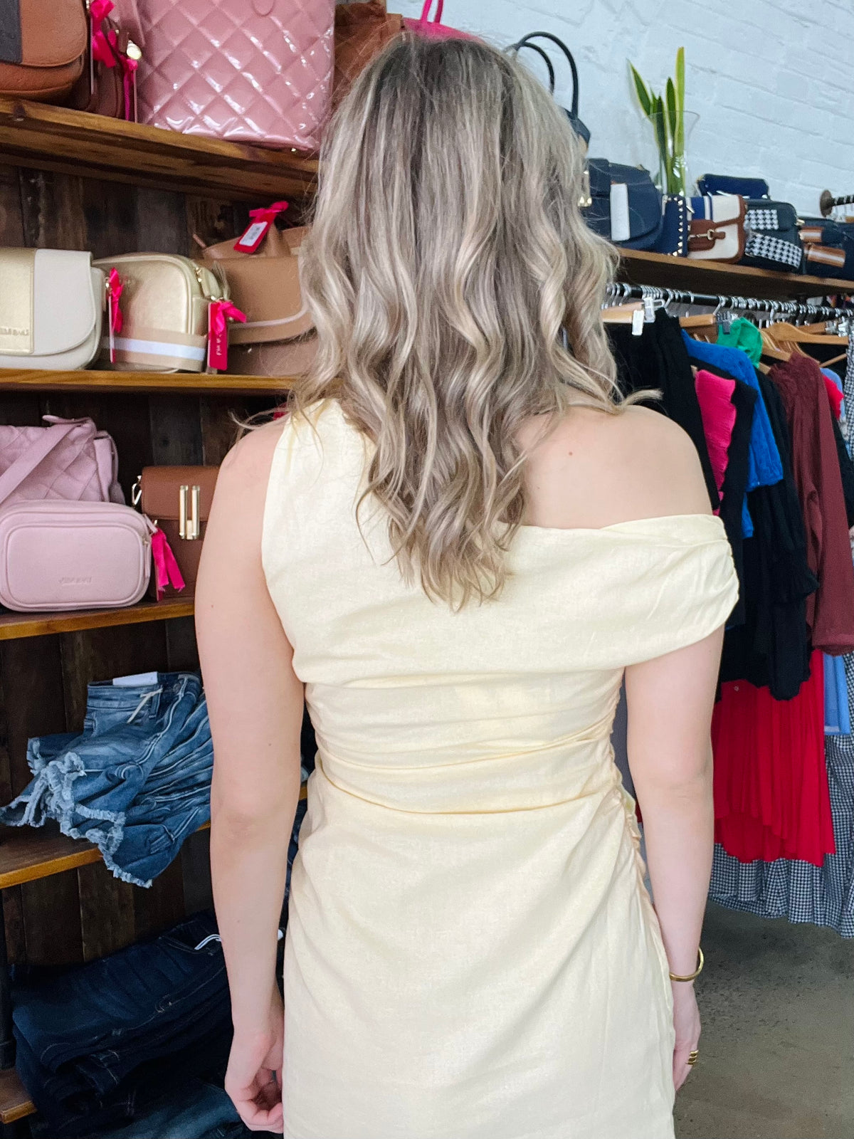 Alessa Mini Dress - Butter Yellow