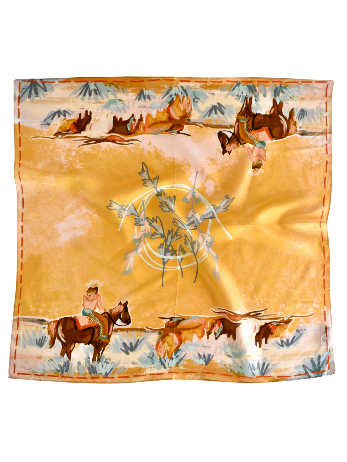 Western Wild Rag - Cowgirls & Longhorns