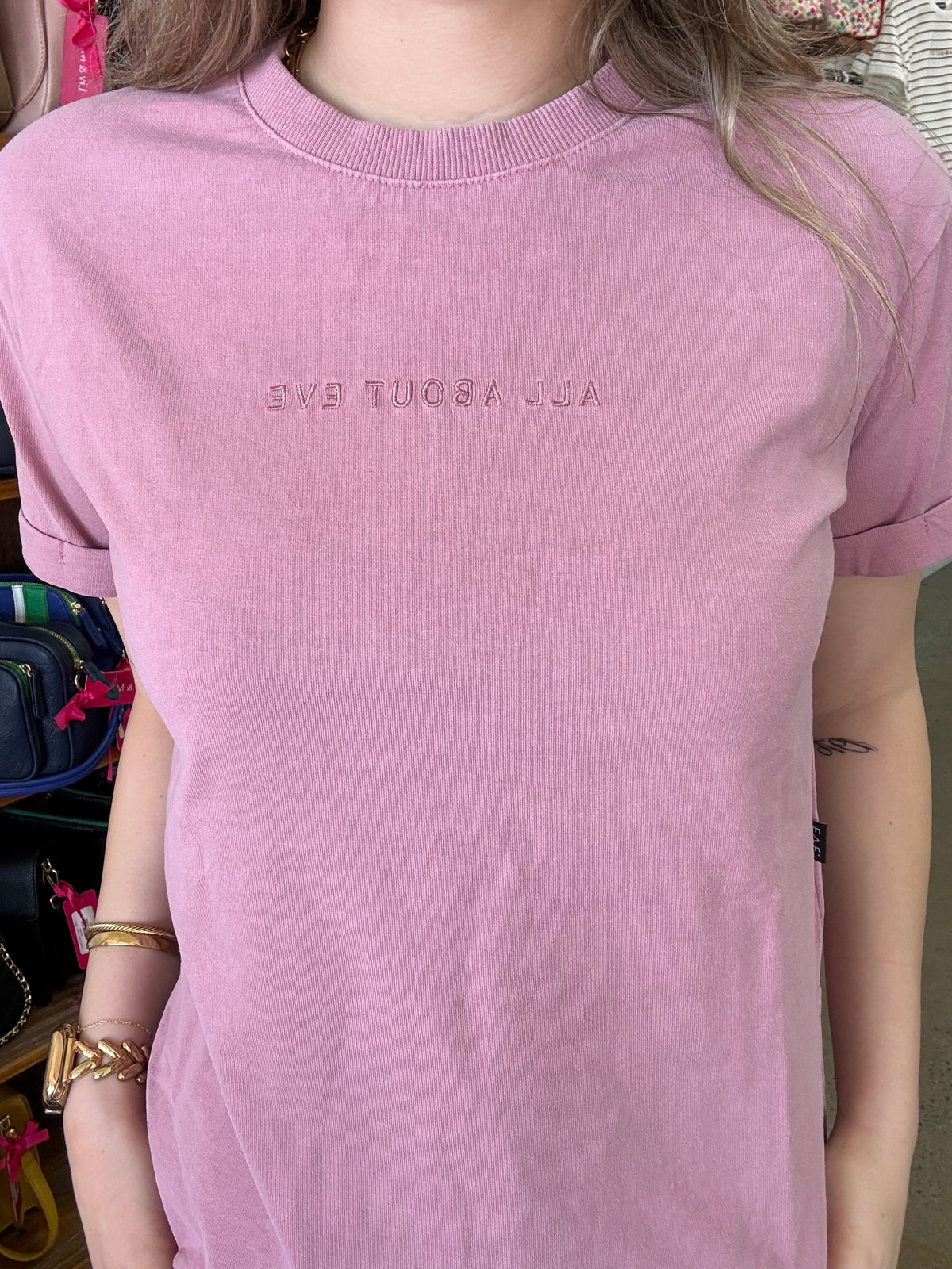 AAE Washed Tee - Quartz Pink