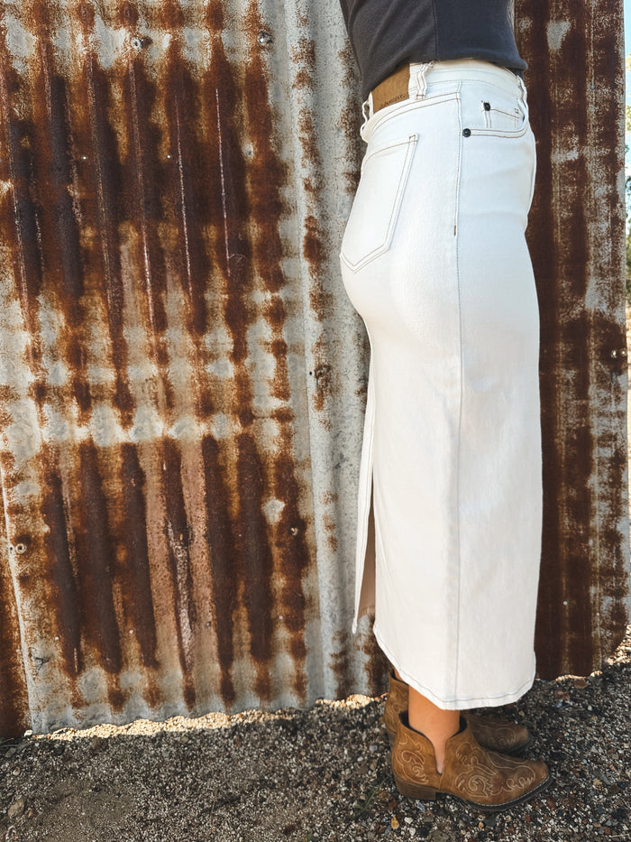 Ray Comfort Maxi Skirt - Vintage White